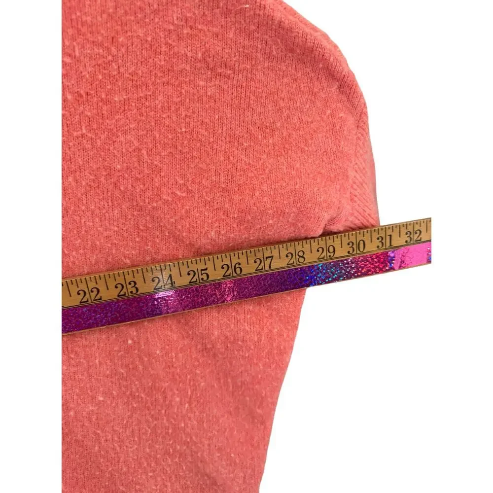 Anthropologie Oversized V-Neck Knit Sweater peach‎ XS